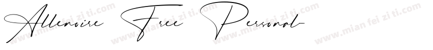 Allenoire Free Personal字体转换